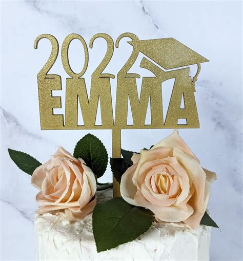 Class Of 2022 Graduation Decor Custom Cake Topper For Etsy