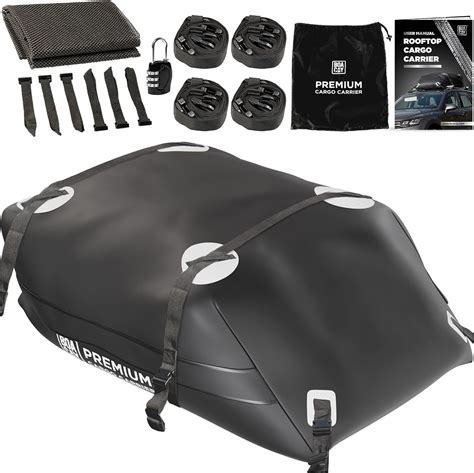 Boacay Car Roof Box 425l Extra Large Top Storage Bag For Vehicles With Rack Or Without