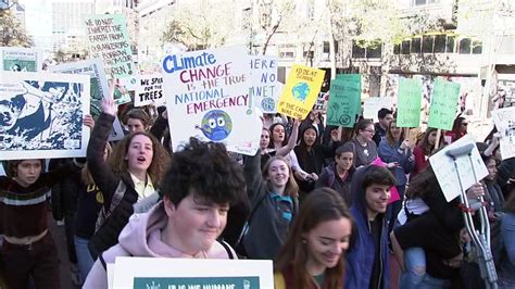 Climate Strike Hundreds Of Student March In San Francisco To Stop