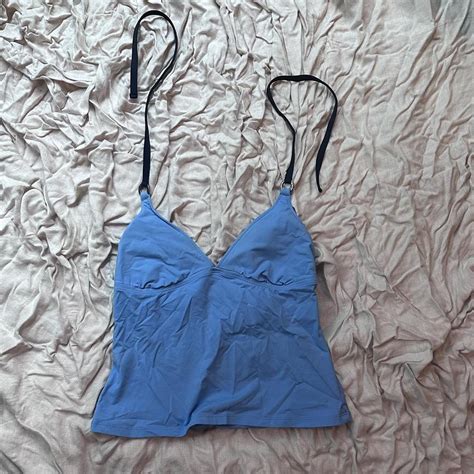 Nautica Women S Blue Bikini And Tankini Tops Depop