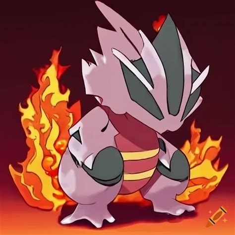 Image Of A Steel Fire Type Pokemon On Craiyon