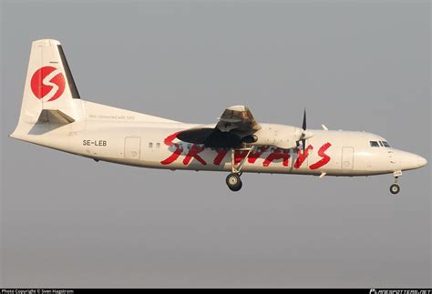 SE LEB Skyways Express Fokker 50 F27 Mark 050 Photo By Sven Hagstrom