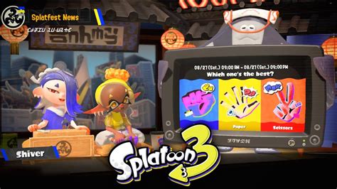 Shiver Frye And Big Man Announces Splatoon 3 SPLATFEST WORLD PREMIERE