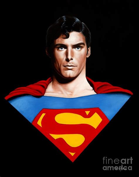 Christopher Reeve As Superman Painting By Serafino Trentadue Pixels