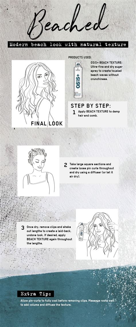 OSIS+ How To create: Modern beach look with natural texture | Damp hair ...
