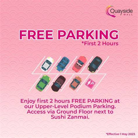 8 May 2023 Onward Quayside Mall Free Parking Promo