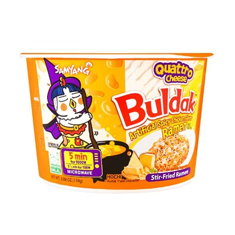 Samyang Buldak Quattro Cheese Hot Chicken Flavor Big Bowl Weee