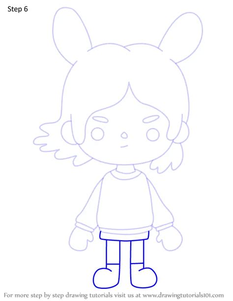 How To Draw Rita From Toca Life World Toca Life World Step By Step