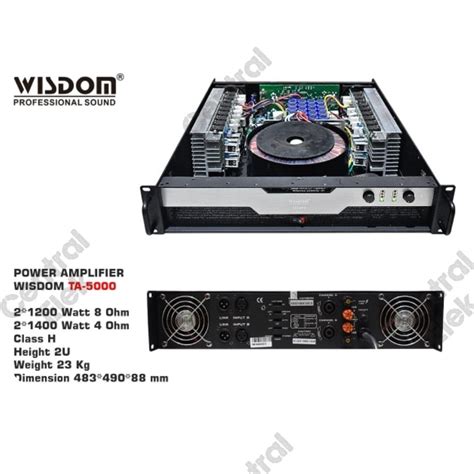 Jual Power Wisdom Ta Ta Profesional Power Amplifier Shopee