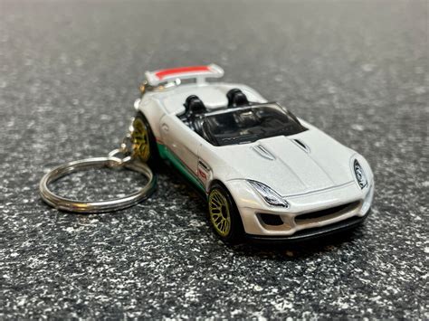 Jaguar F Type Convertible Keychain Matchbox Hot Wheels Car Etsy