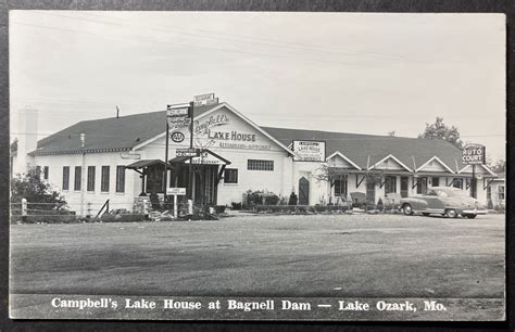 Campbell S Lake House At Bagnell Dam Lake Ozark Missouri RPPC 1950 EBay