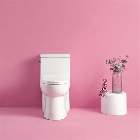 128 Gpf Single Flush One Piece Toilet Water Saving Elongated Comfort