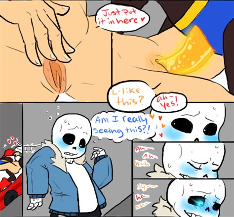 Rule 34 Comic Page Frisk Nsfwshamecave Orange Penis Papyrus Sans Undertale Vagina Vaginal Sex