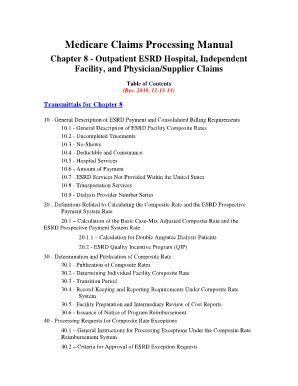 Fillable Online Cms Medicare Claims Processing Manual Chapter