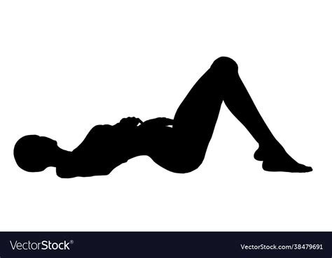 Sexy Woman Lying Down Silhouette