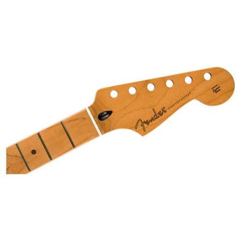 Fender Satin Roasted Maple Stratocaster Neck 22 Jumbo Frets 12 Inch Maple Flat Oval Shape