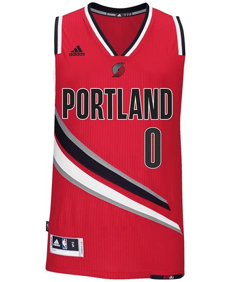 Adidas Mens Damian Lillard Portland Trail Blazers Swingman Jersey Macys