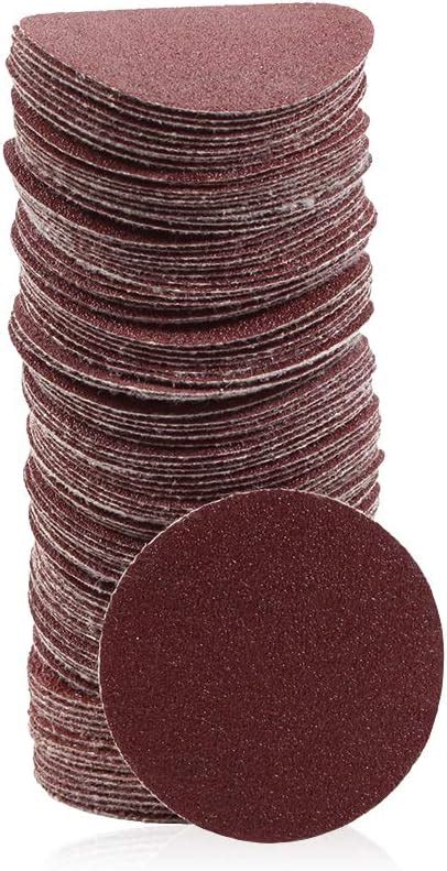 SPEEDWOX 100pcs Sanding Discs 2 Inch Sandpaper 80 Grit Hook And Loop