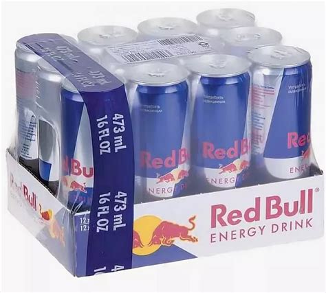Энергетический напиток Red Bull, 12 шт по 473 мл — купить в интернет ...