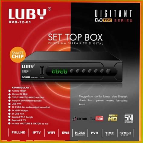 Jual Stb Receiver Tv Digital Luby Set Top Box Dvb T T