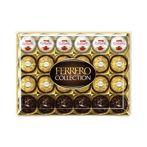 Ferrero Collection Rocher Raffaello Rondnoir Chocolate Gift Box 24 Pac ...