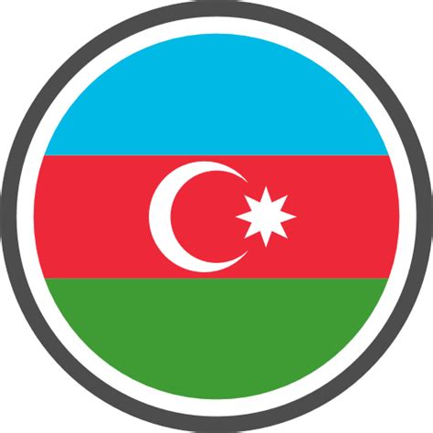 Azerbaijan Flag Round Circle Icon Svg Vector And Png Free Download Uxwing