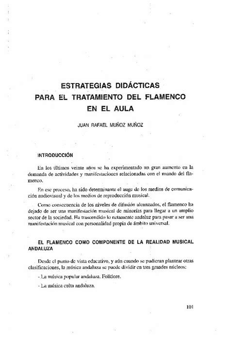 PDF Estrategias didácticas para el tratamiento del flamenco en el