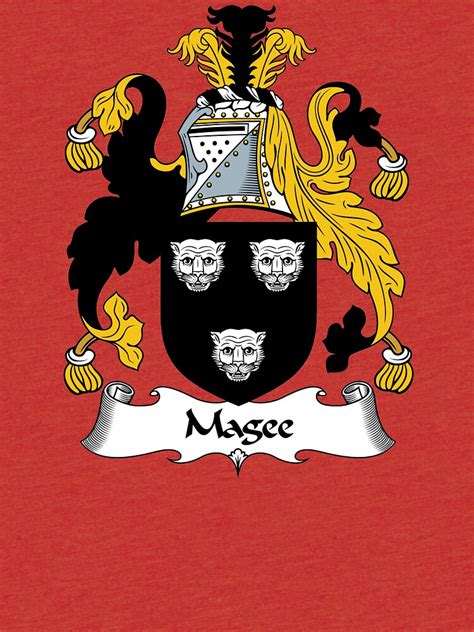 "Magee Coat of Arms / Magee Family Crest" T-shirt by ScotlandForever ...