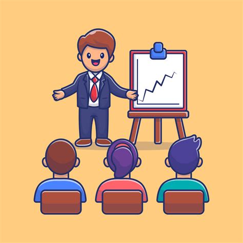 People Class And Workshop Cartoon Vector Icon Illustration. People ...