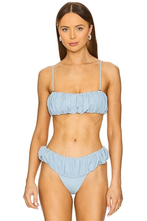 Belle Anna Bubble Bikini Top In Ash REVOLVE