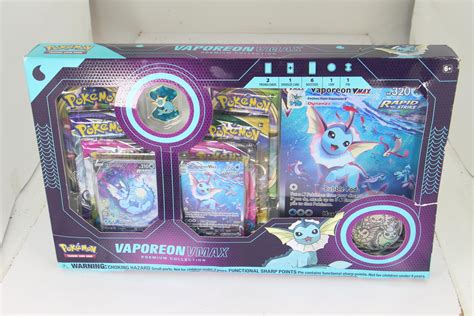 Pokemon Vaporeon Vmax Premium Collection Box Factory Sealed Town