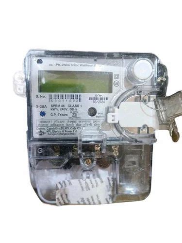 HPL Single Phase DLMS Energy Meter At 1100 Piece HPL Energy Meter