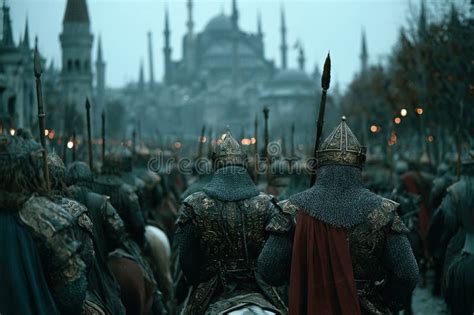 Saladin Commands Saracens In The Siege Of Constantinople During A