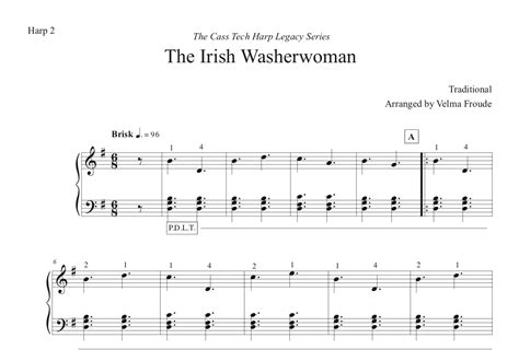 The Irish Washerwoman Harp Column Music