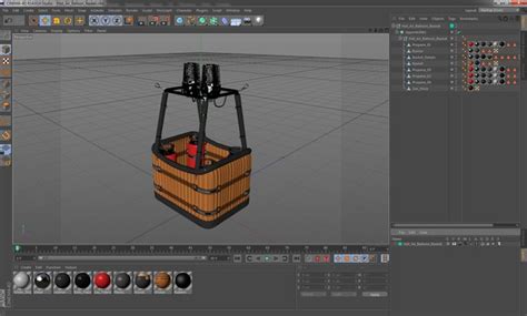 3D Hot Air Balloon Basket Model TurboSquid 1235542
