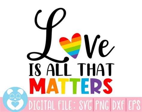 Gay Pride Svg Gay Svg Love Rainbow Heart Svg LGBTQ Pride Etsy