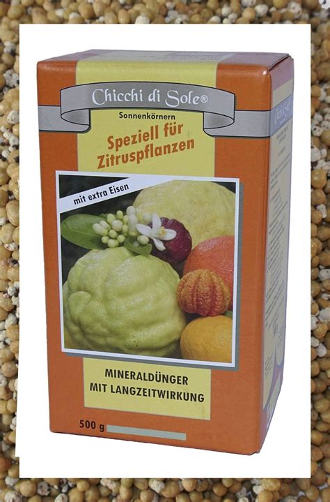 Zitruspflanzen Langzeitdünger Chicchi di sole 500 gr Schullian