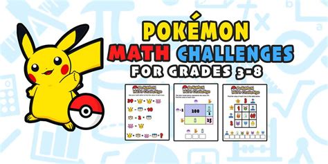 Have You Seen These Free Pokémon Math Puzzles — Mashup Math Maths