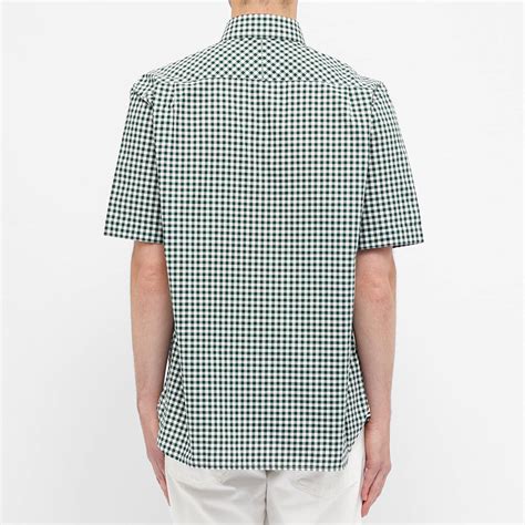 Fred Perry Short Sleeve Gingham Shirt Ivy End Us