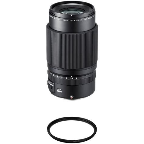 FUJIFILM GF 120mm f/4 Macro R LM OIS WR Lens with UV Filter Kit