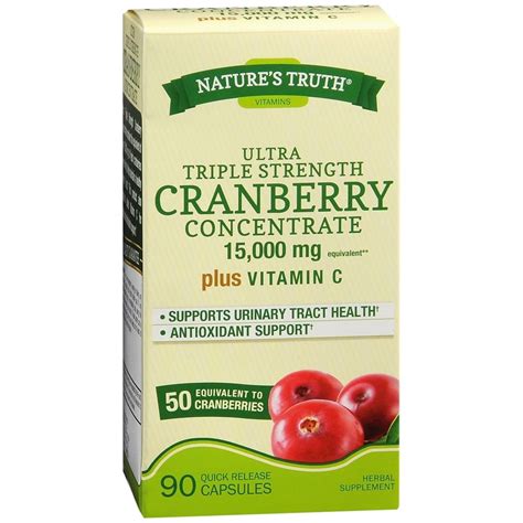 Natures Truth Triple Strength Cranberry Concentrate Mg Plus