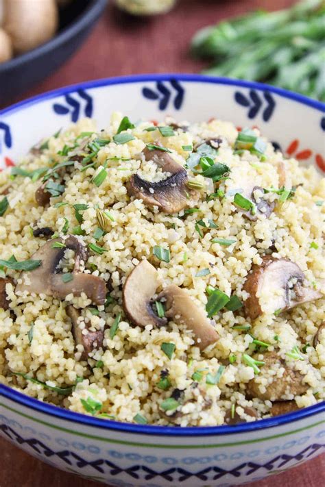 Mushroom Couscous With Tarragon And Fennel The Pesky Vegan