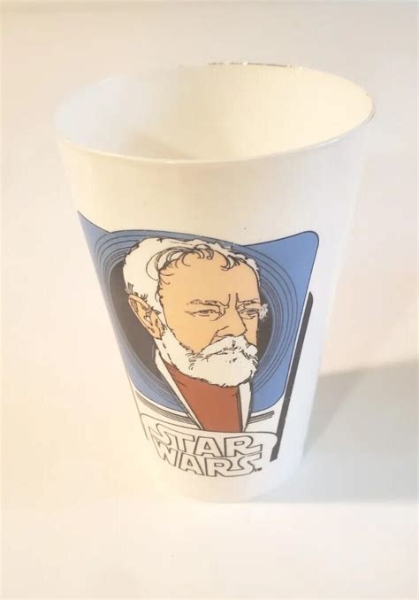 VINTAGE STAR WARS PLASTIC COCA COLA Promo PROMO CUP 6 1977 BEN OBI WAN