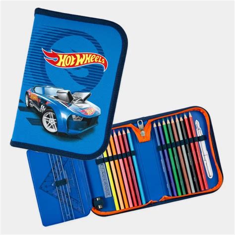 Estojo Escolar Hot Wheels Material Sotiny
