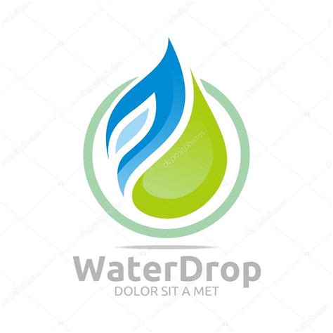 Logo Gota De Agua S Mbolo Puro Icono Negocio Dise O Vector Vector