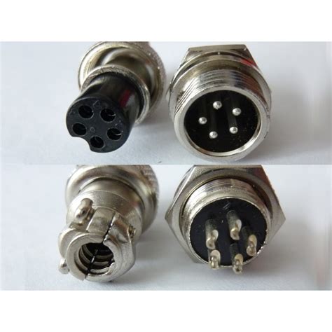 Connector Aviation Plug Gx Pin Mm Metal Panel Male Female