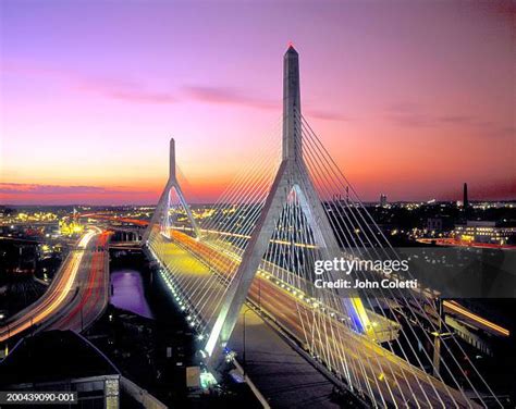 zakim bridge boston ma stock  high res pictures  images