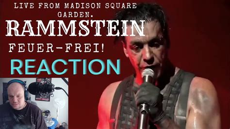 FIRST TIME REACTION TO Rammstein Feuer Frei Live From Madison