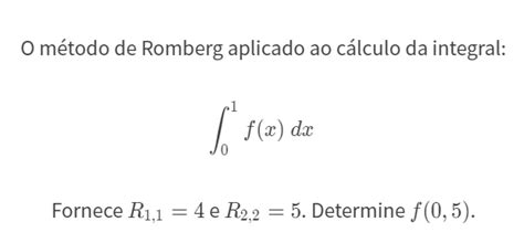 Integração Numérica Método De Romberg E Integração Gaussiana Testa