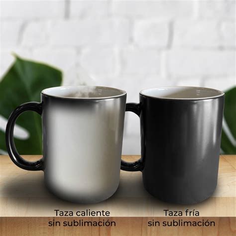 Taza Magica Mate De 11 Oz Que Cambia De Color Para Sublimacion Para